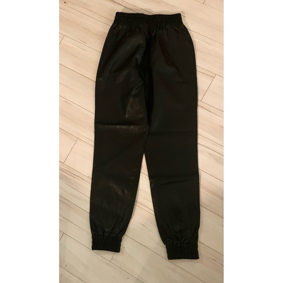 Super down Faux Leather Joggers - Picture 5 of 5